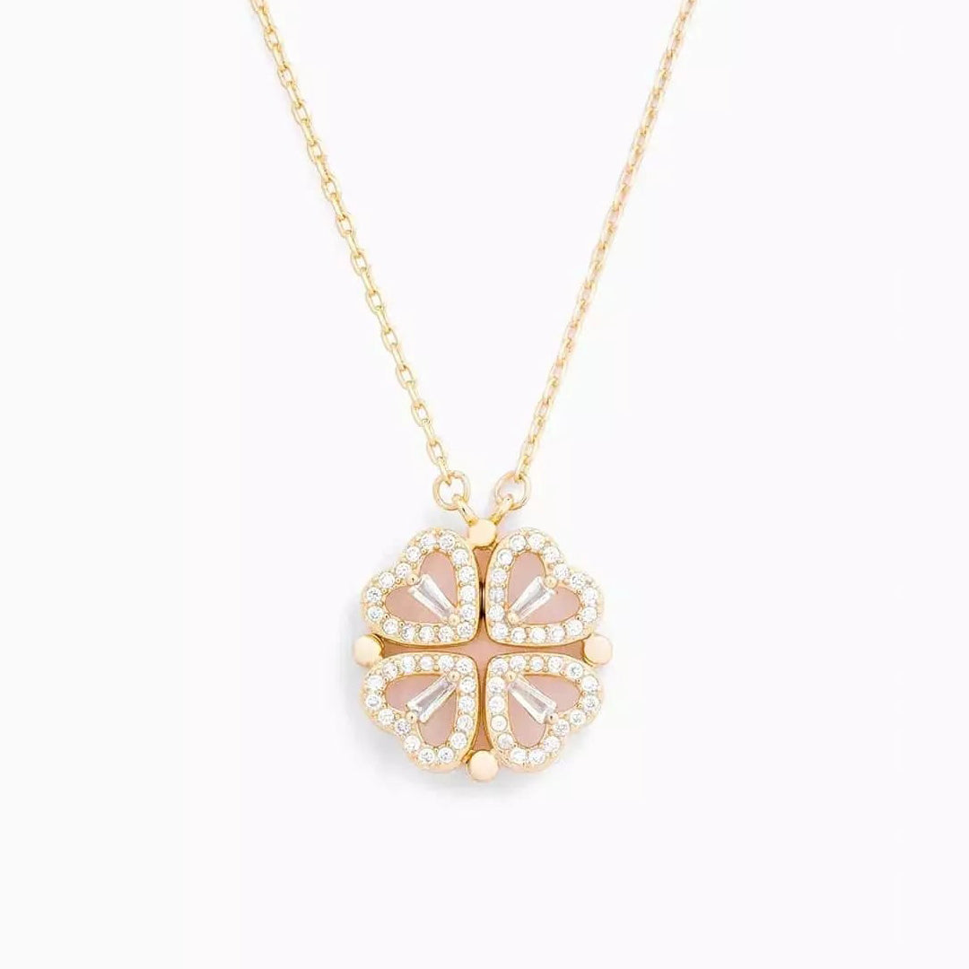 Hart en Klavertje Ketting - Boost je liefde en geluk