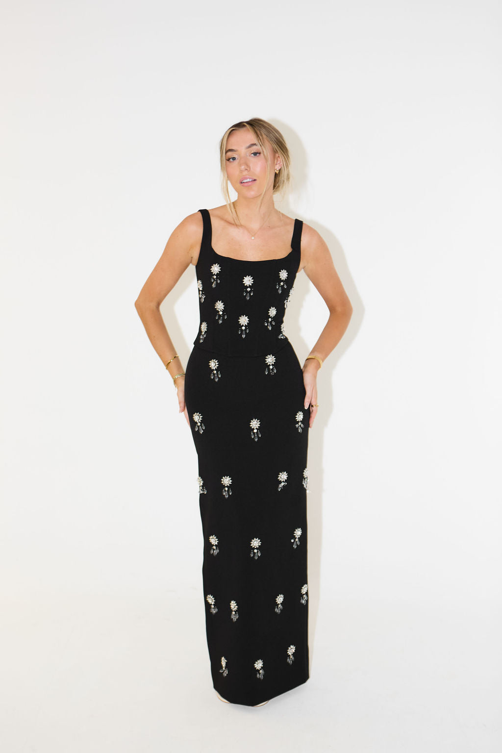 Iconische kristallen Maxi Jurk I Kris - Vanista
