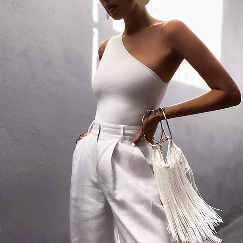 Asymmetrische Shouder Top I Lisa - Vanista