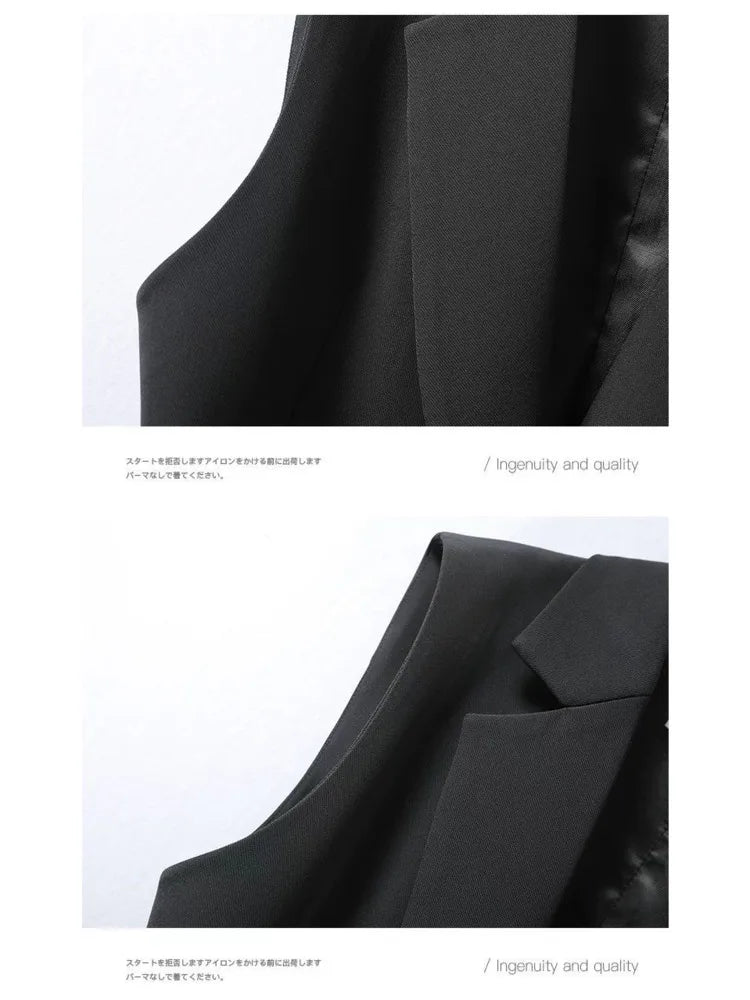 Mana - Mouwloze Blazer met Reverskraag