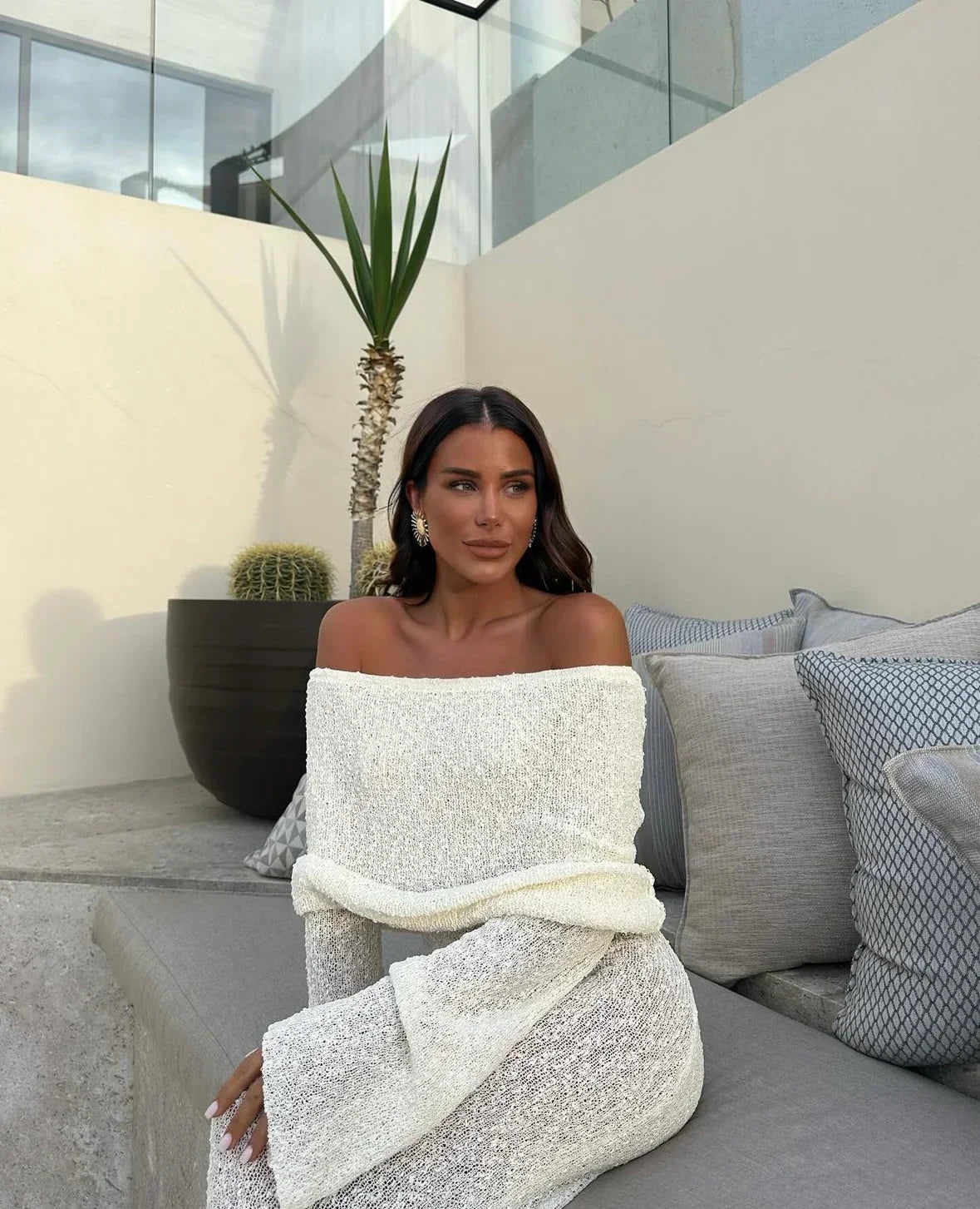 Off-Shoulder Jurk I Olivia - Vanista