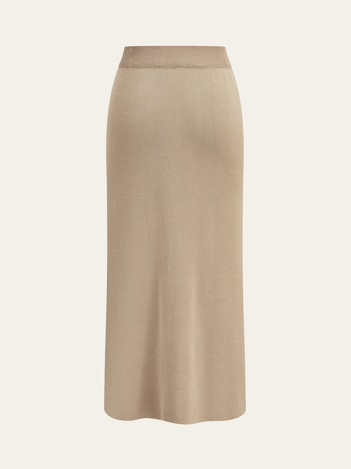 knit set met cropped jacket en midi-rok met gouden knopen – luxe dameskleding Vanista