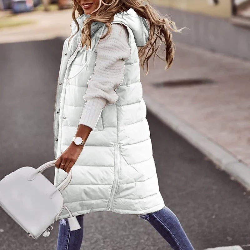 lange gewatteerde bodywarmer van Vanista