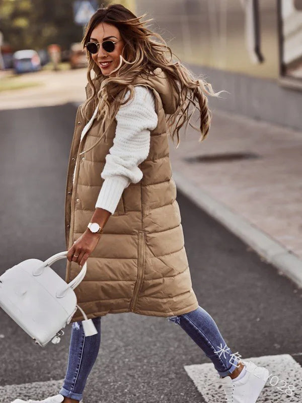lange gewatteerde bodywarmer van Vanista