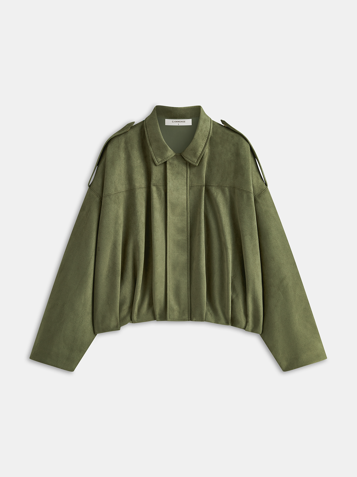 on-trend Suède Zip-Up Jas van Vanista