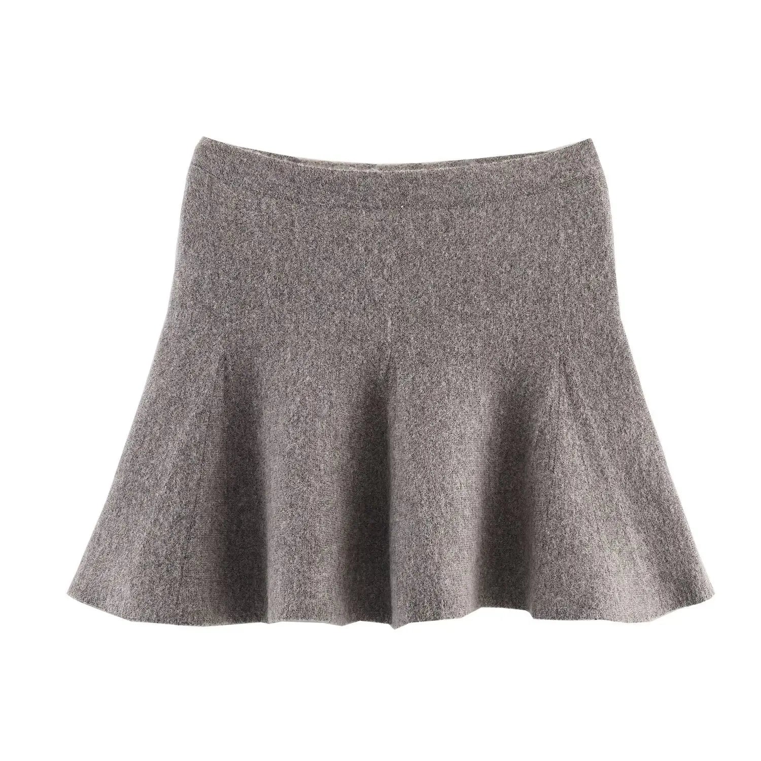 2-delige gebreide set met cardigan en minirok-Vanista