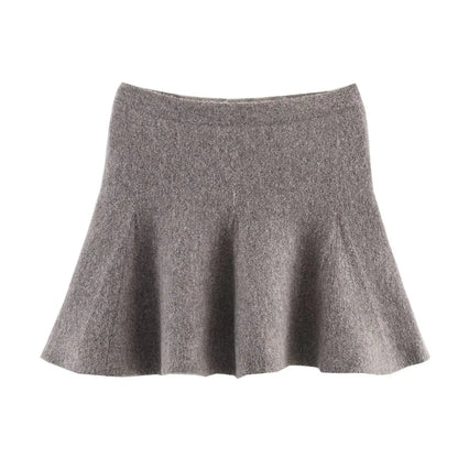 2-delige gebreide set met cardigan en minirok-Vanista