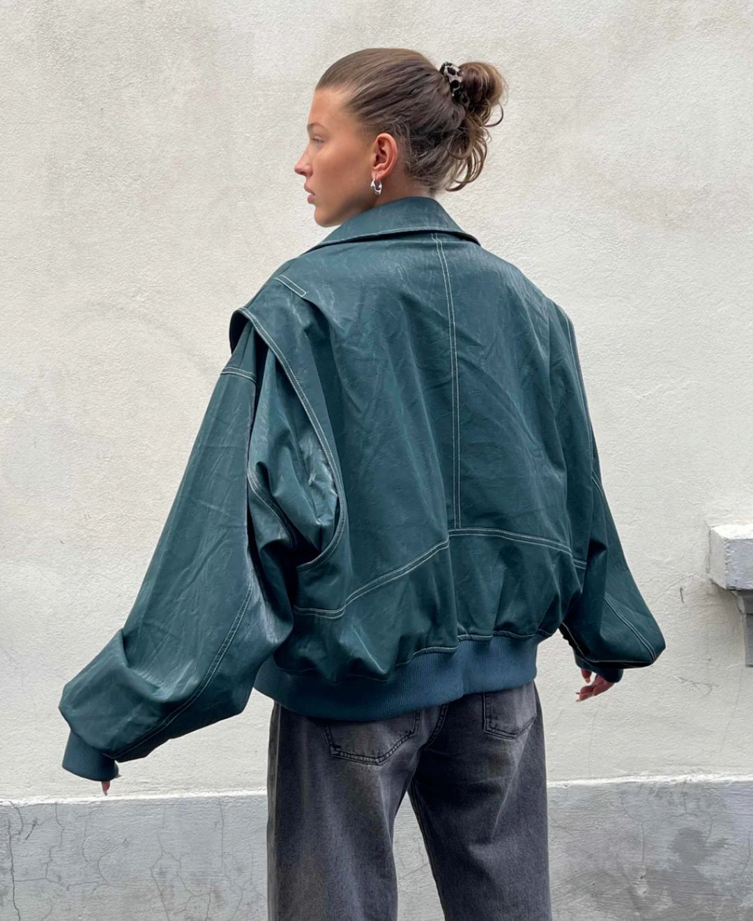 Oversized leren jas I ANABEL - Vanista