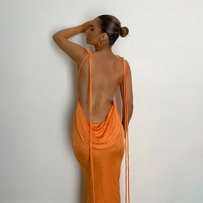 Amore | Rugloze Maxi jurk