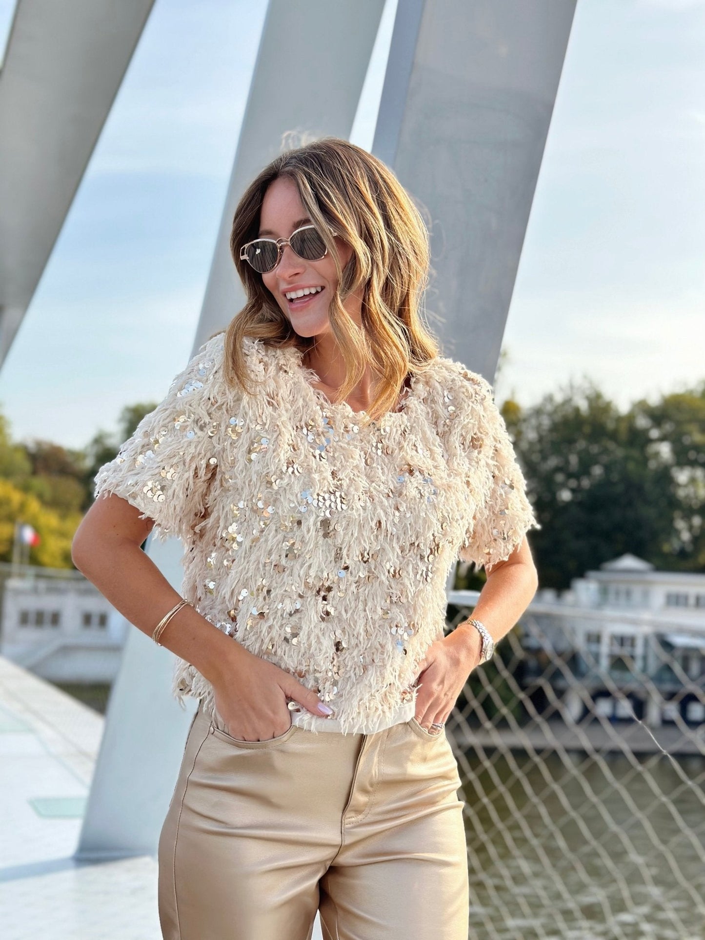 Alexia | Ellegante Glitter Blouse