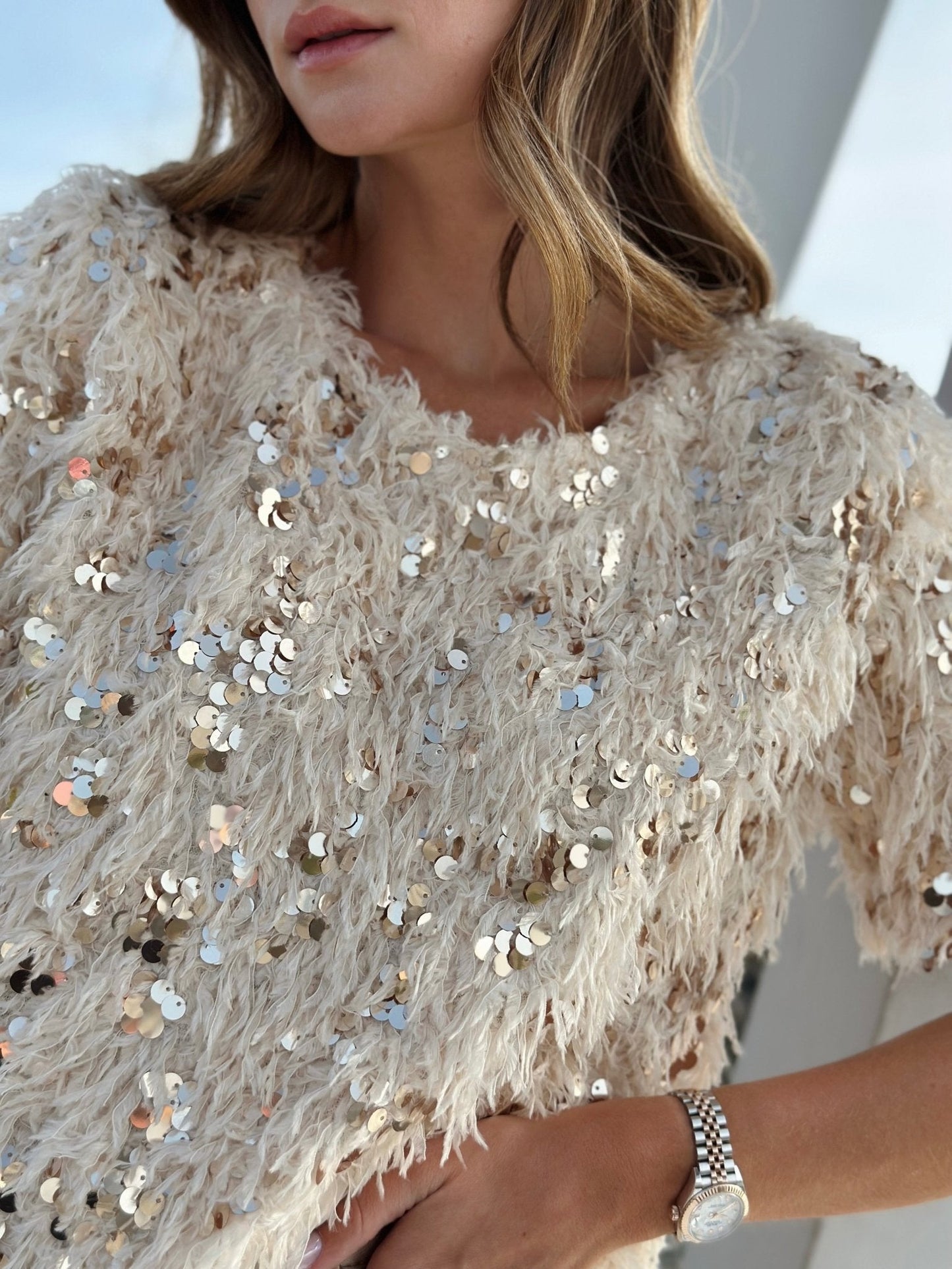 Alexia | Ellegante Glitter Blouse