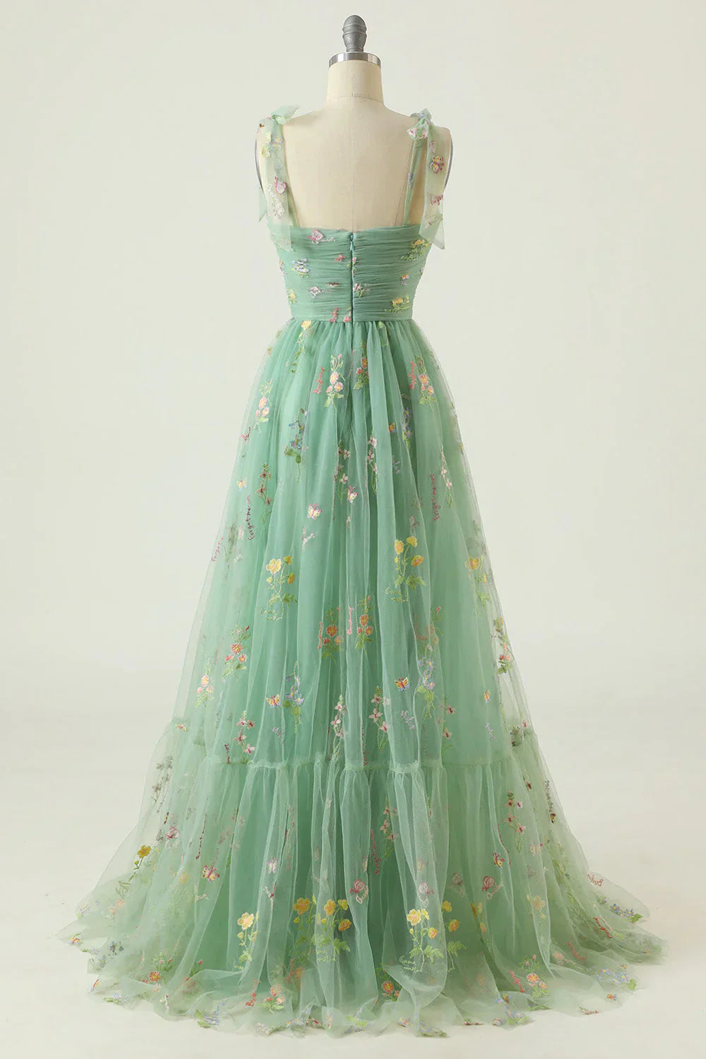 Anastasia | Elegante Mini en Maxi Tule Jurk met Bloemenprint