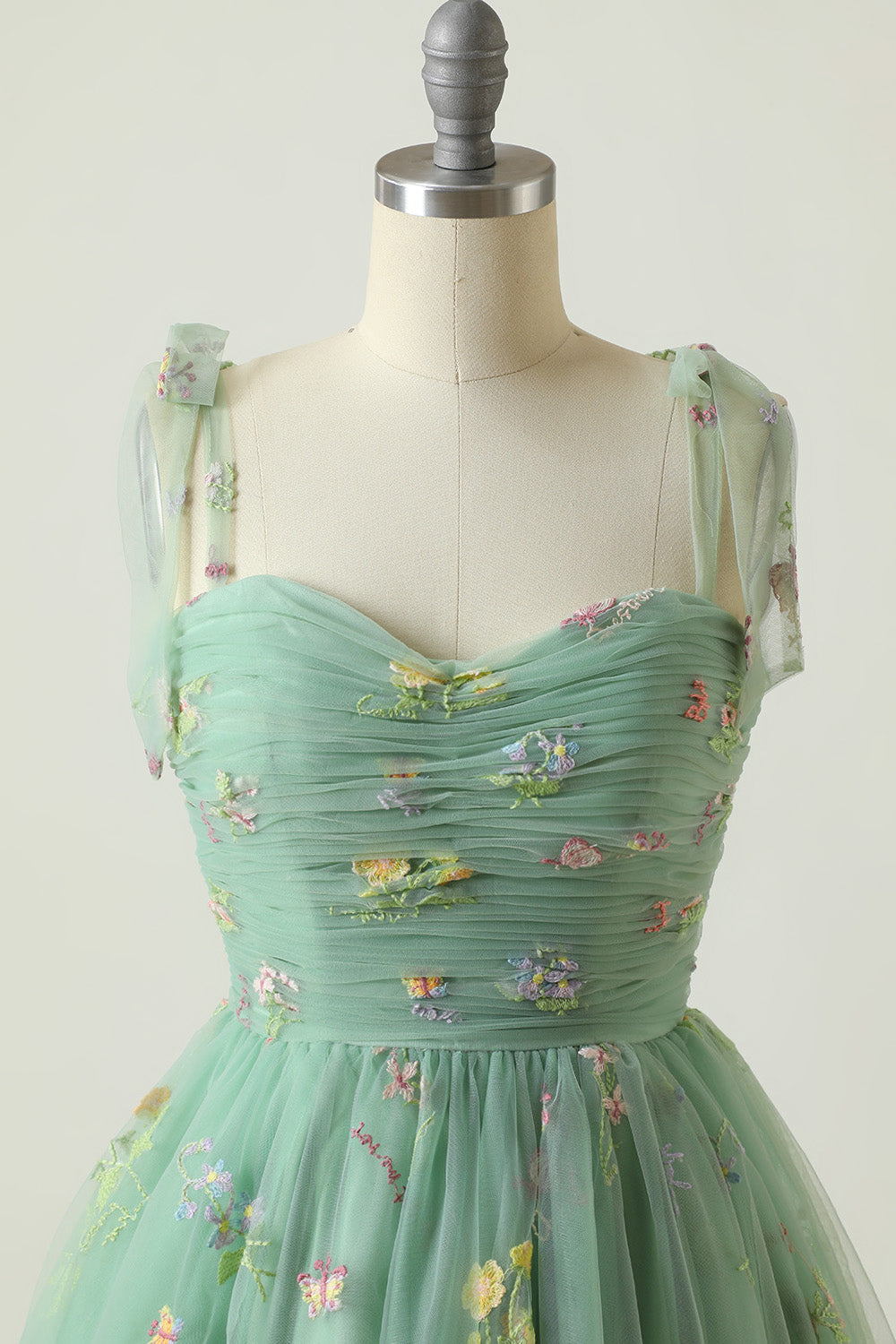 Anastasia | Elegante Mini en Maxi Tule Jurk met Bloemenprint