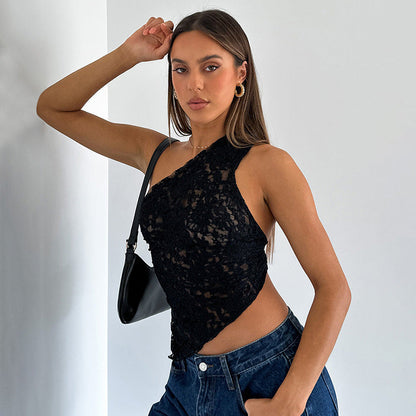 Anie | Zomerse Assymetrische Schouder Top