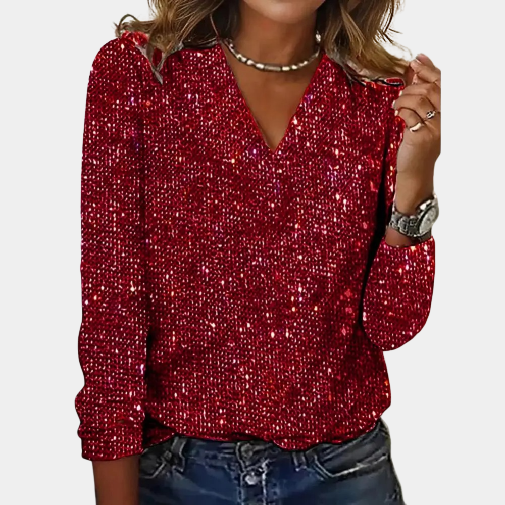 Annie | Chique glitter blouse
