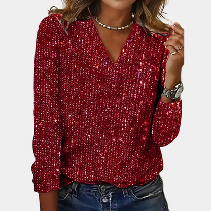 Annie | Chique glitter blouse