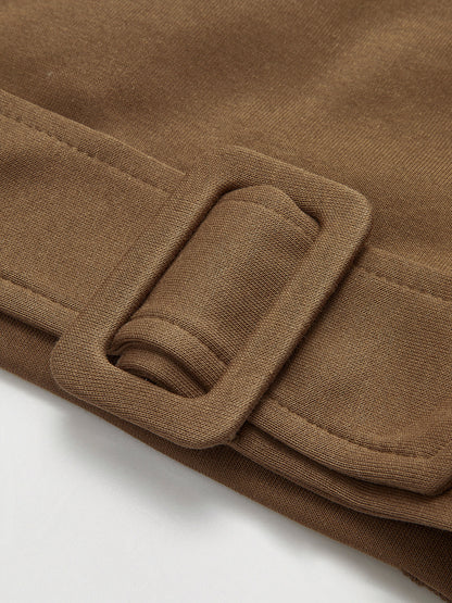 Cropped sweatshirt met vaste riem| Vanista - Vanista