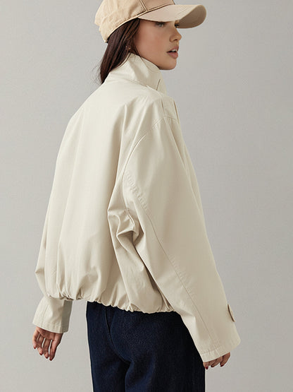 Dames coat — recht silhouet, regular lengte | Vanista - Vanista