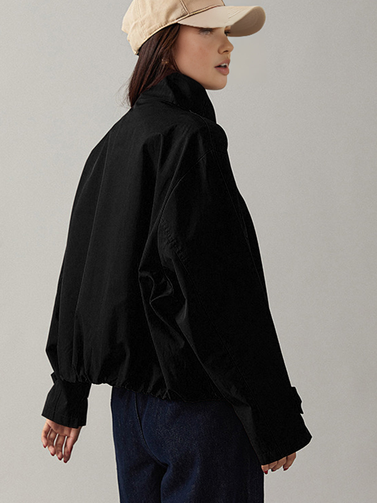 Dames coat — recht silhouet, regular lengte | Vanista - Vanista