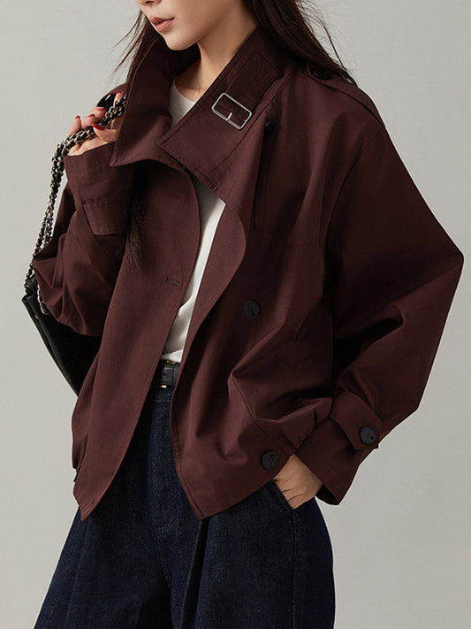 Dames coat — recht silhouet, regular lengte | Vanista - Vanista