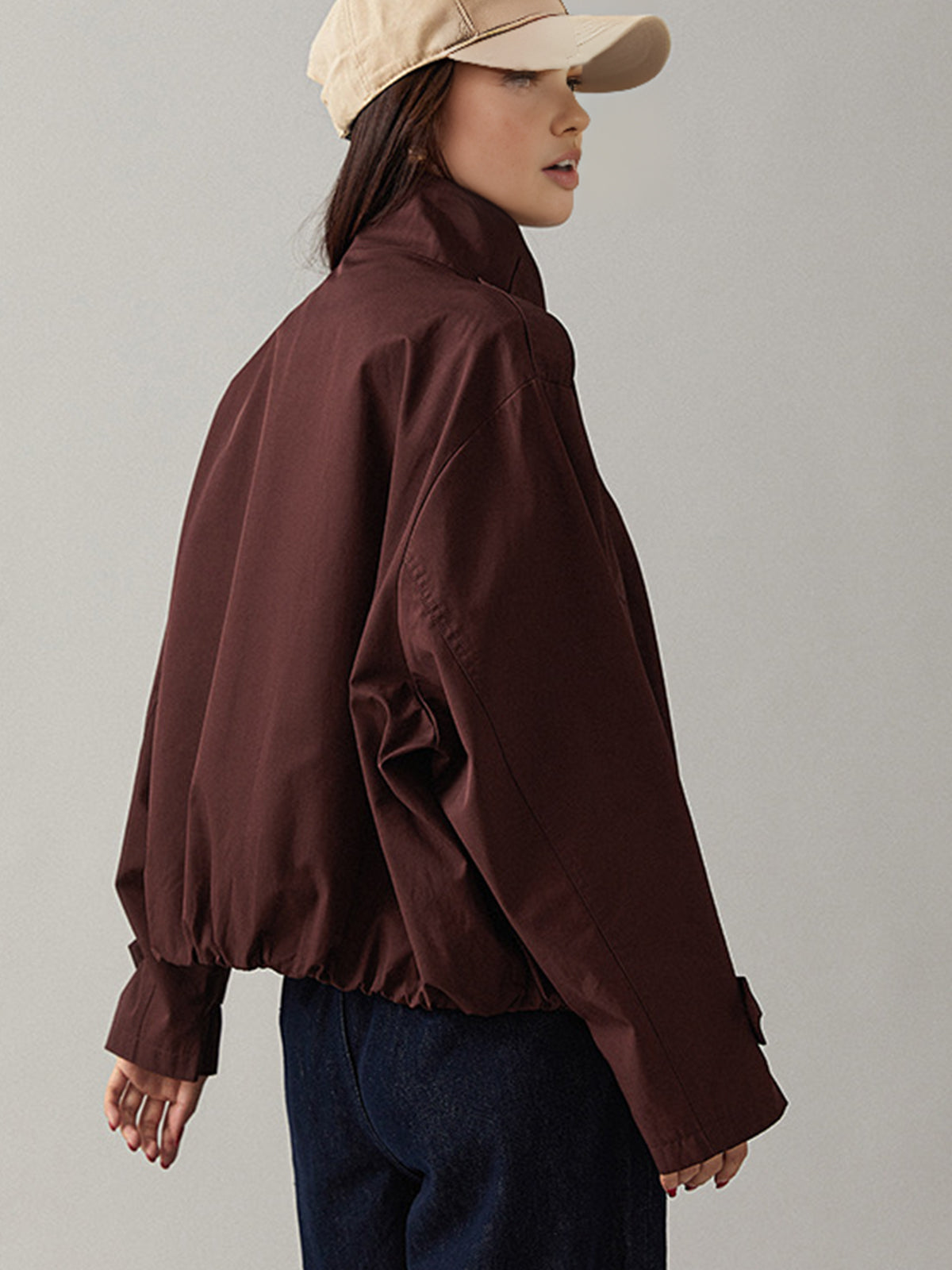 Dames coat — recht silhouet, regular lengte | Vanista - Vanista