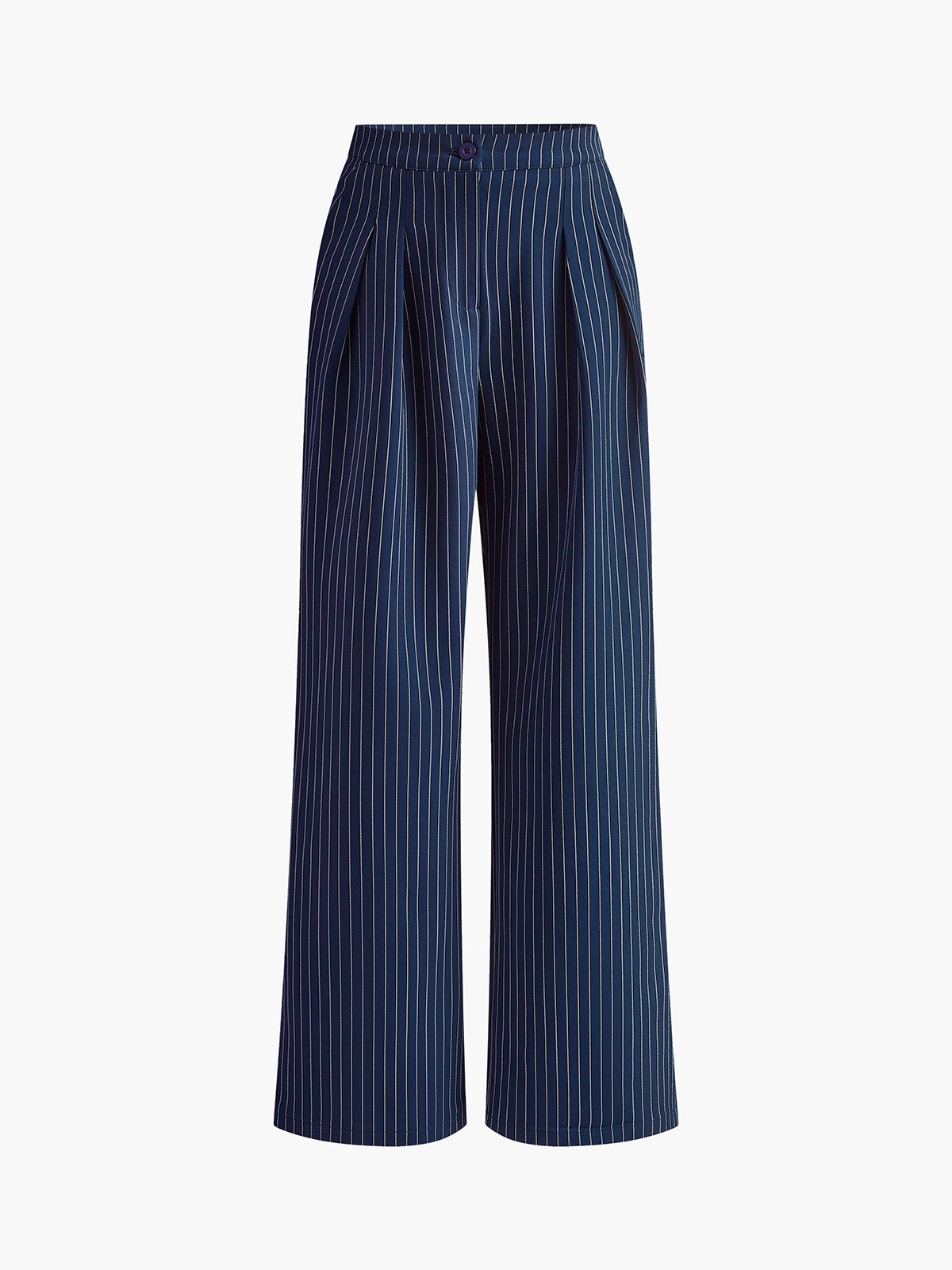 Dames broek — effen, regular fit, lange pijpen | Vanista - Vanista