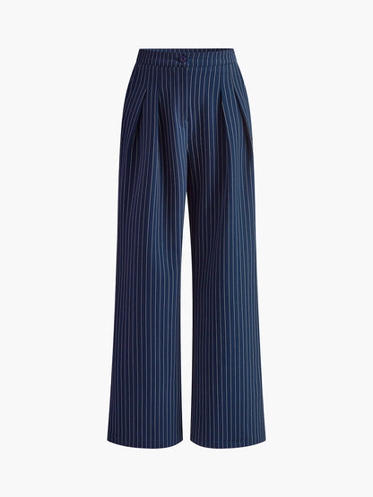 Dames broek — effen, regular fit, lange pijpen | Vanista - Vanista
