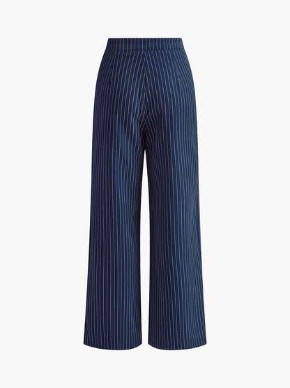Dames broek — effen, regular fit, lange pijpen | Vanista - Vanista