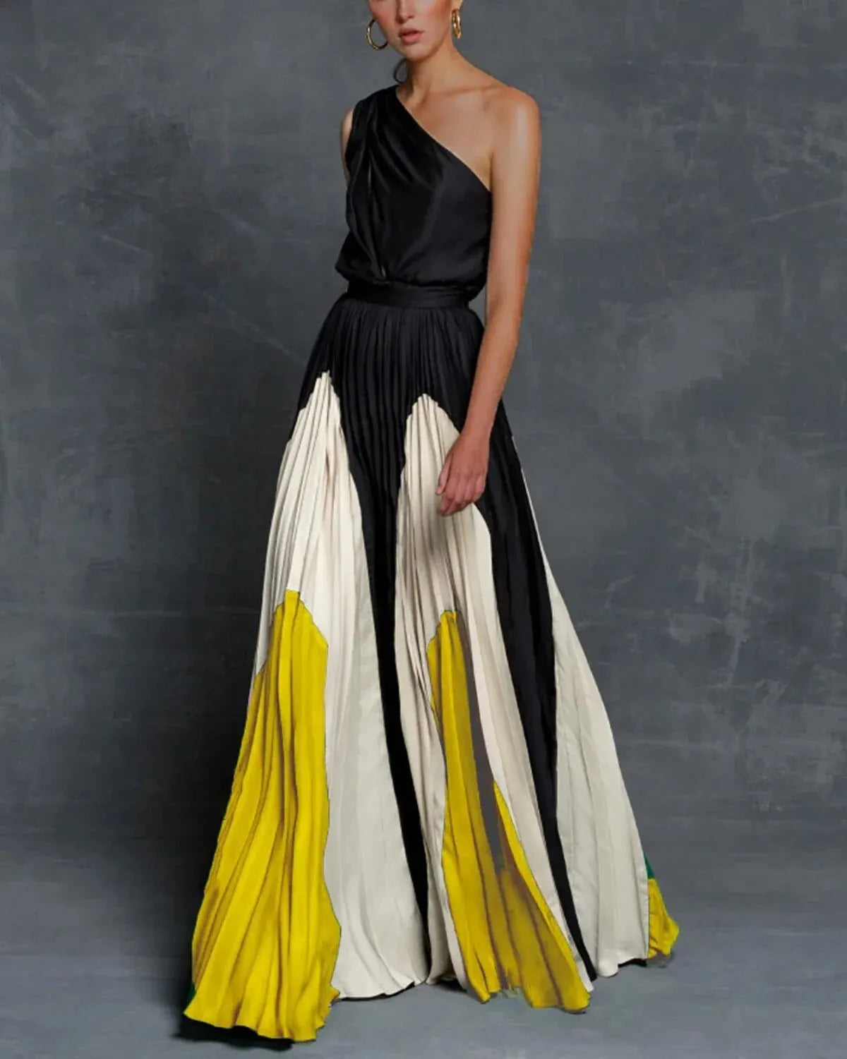 Elany | Elegante Maxi Strapless Jurk met Blote  Schouder