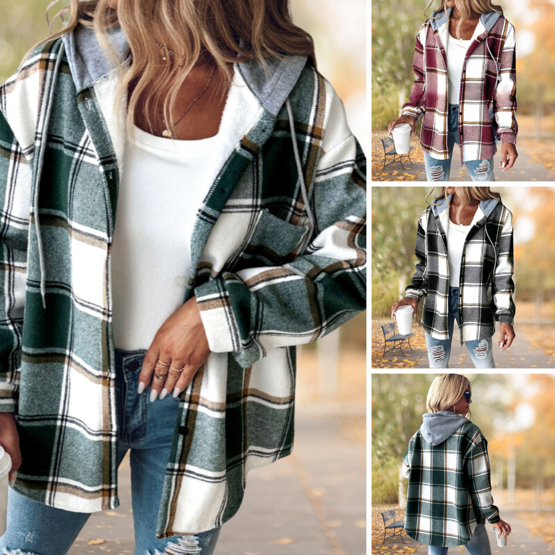 Geruite Trendy Herfstjas