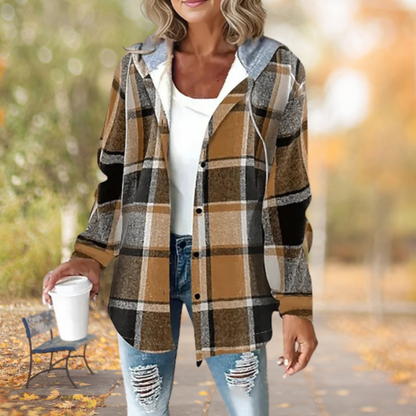 Geruite Trendy Herfstjas