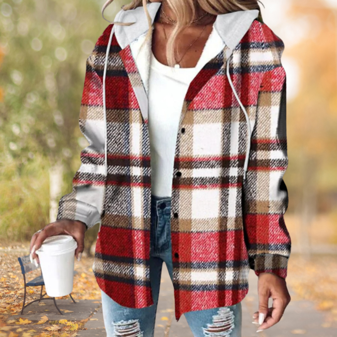 Geruite Trendy Herfstjas