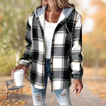 Geruite Trendy Herfstjas