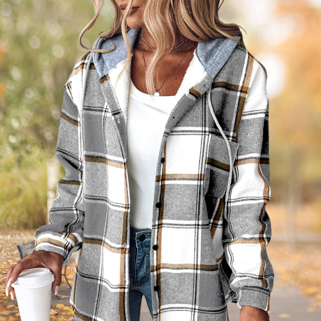 Geruite Trendy Herfstjas
