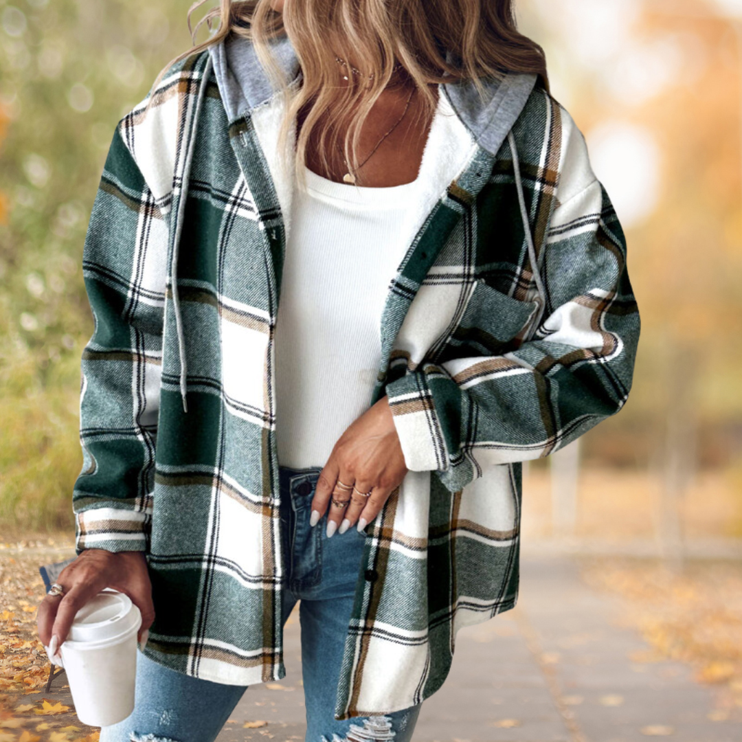 Geruite Trendy Herfstjas