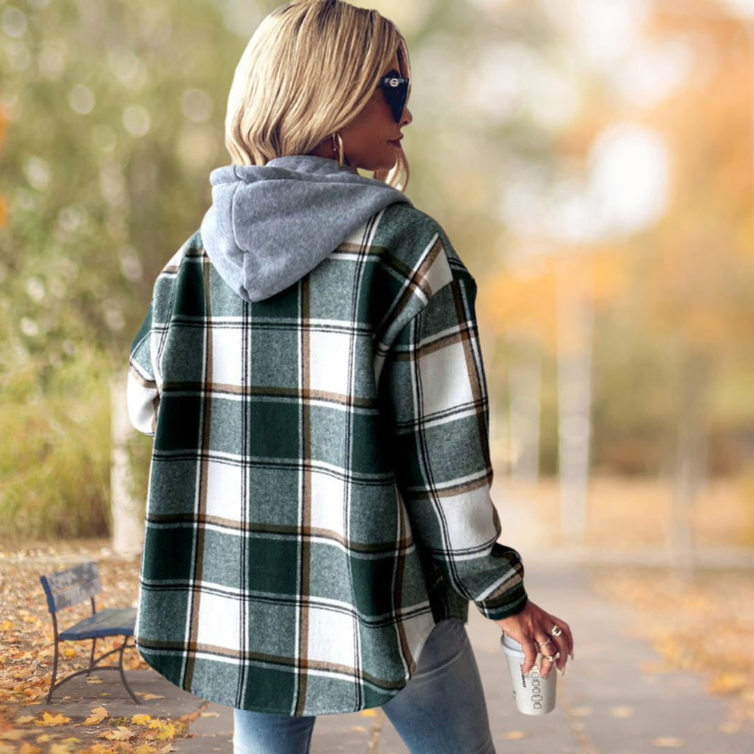 Geruite Trendy Herfstjas