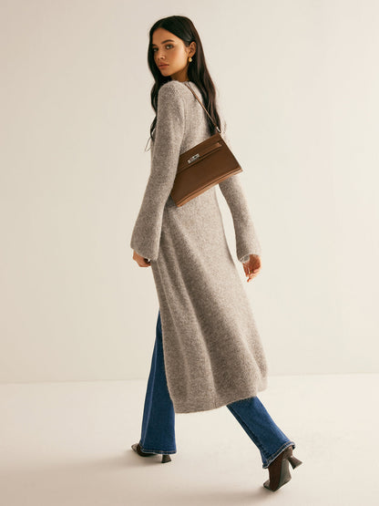 Dames gebreide lange trui — comfortabel & chic | Vanista - Vanista