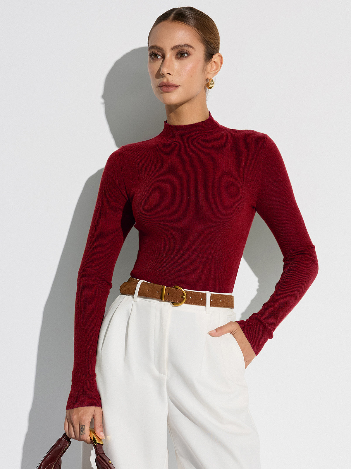 Slim fit top — hoge stretch | Vanista - Vanista