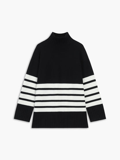 Gebreide strepen trui — comfortabel & chic | Vanista - Vanista