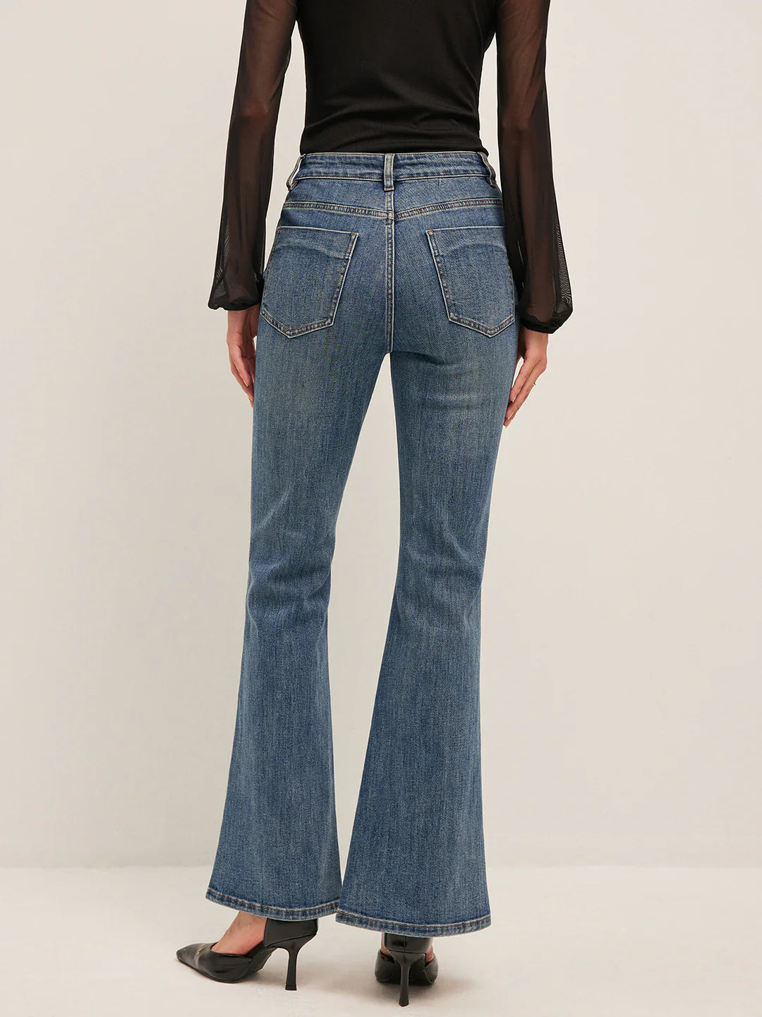 Jeans met middelhoge taille I Ines - Vanista
