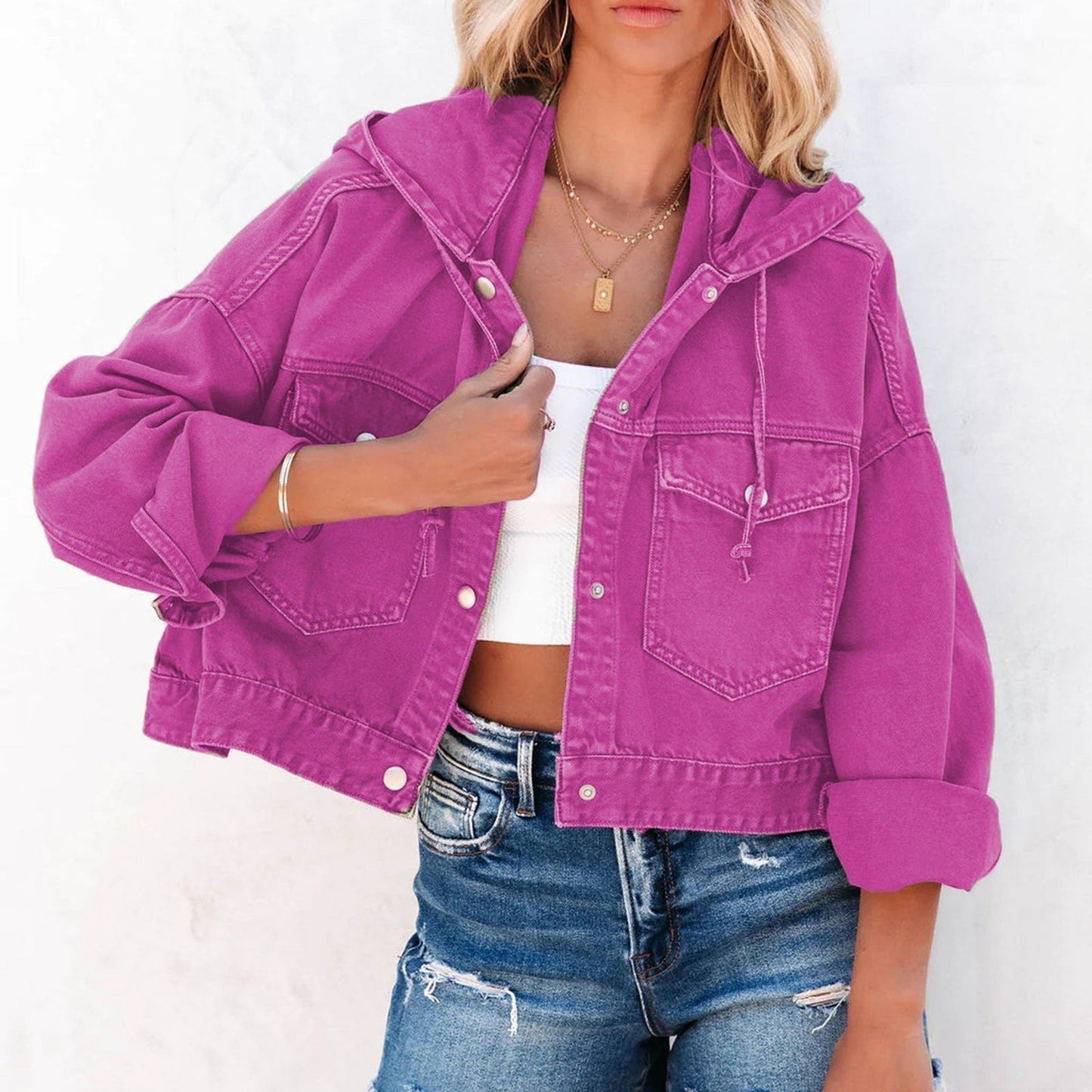 Jolien | Jeans Jas met Capuchon – Stijlvol en Comfortabel