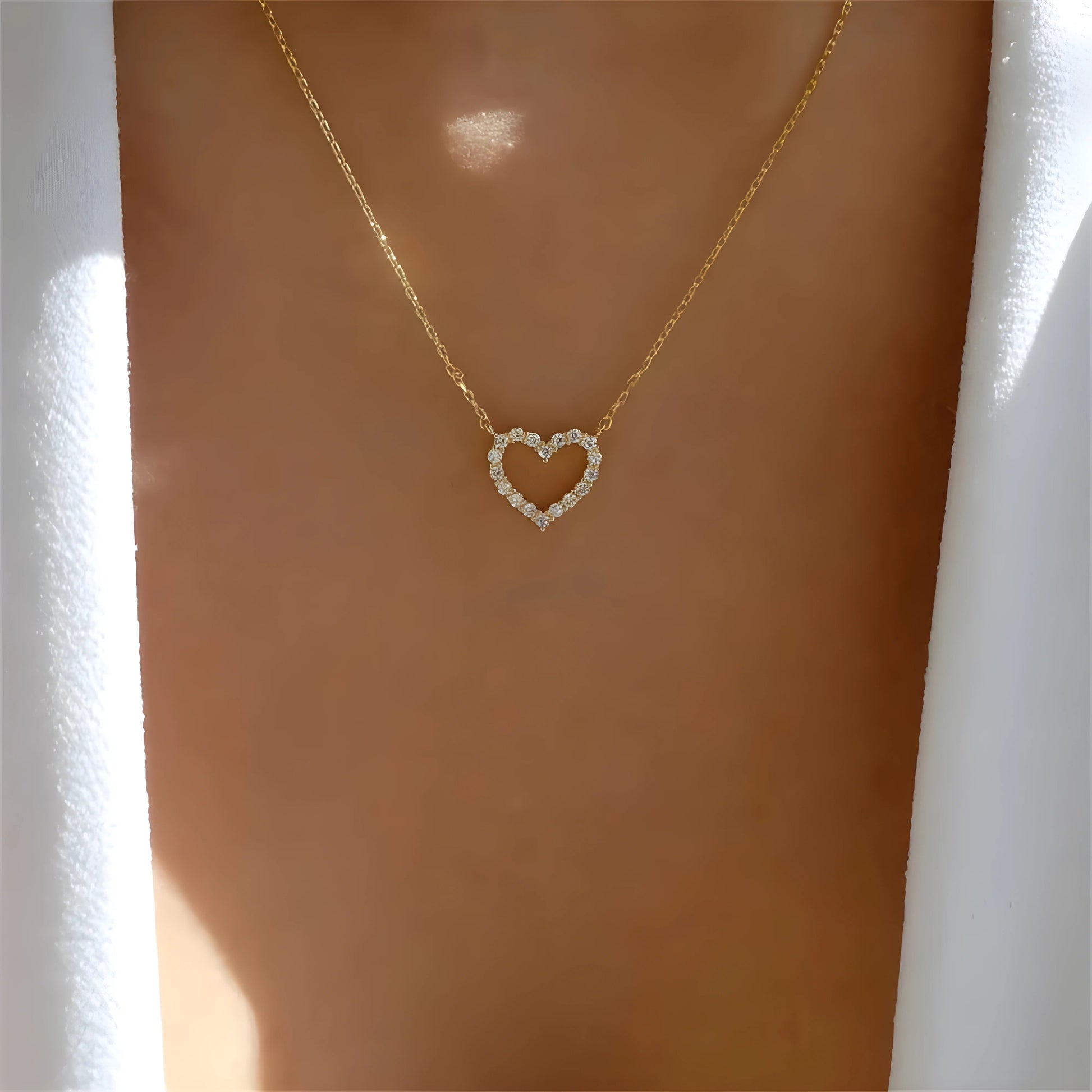 Elegante Hartvormige ketting I Valentina - Vanista