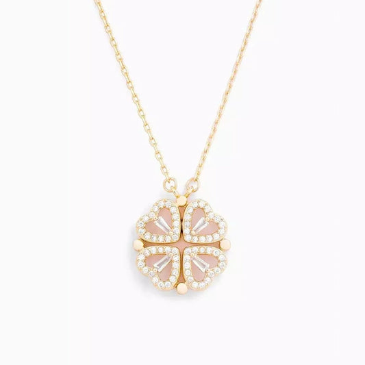 Hart en Klavertje Ketting - Boost je liefde en geluk