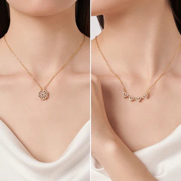 Hart en Klavertje Ketting - Boost je liefde en geluk