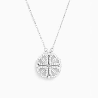 Hart en Klavertje Ketting - Boost je liefde en geluk