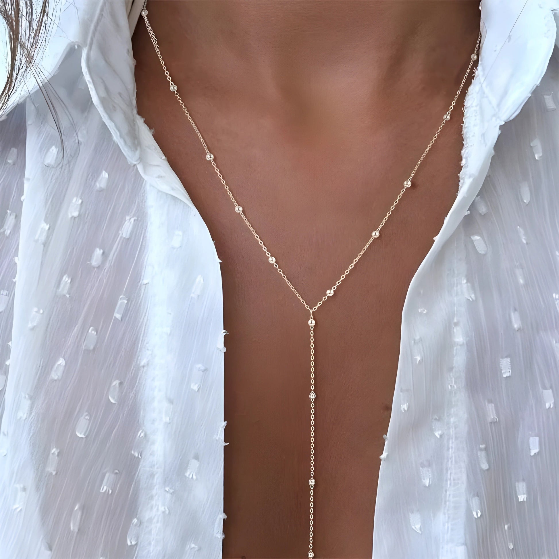 Elegante Y-ketting I Annie - Vanista