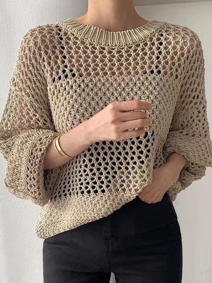 Liliana | Uitgeholde Losse Trui – Stijlvol, Comfortabel & Veelzijdig
