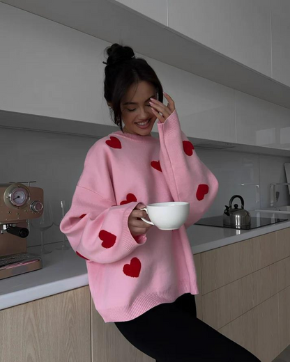 Lily | Hartjes Oversized trui
