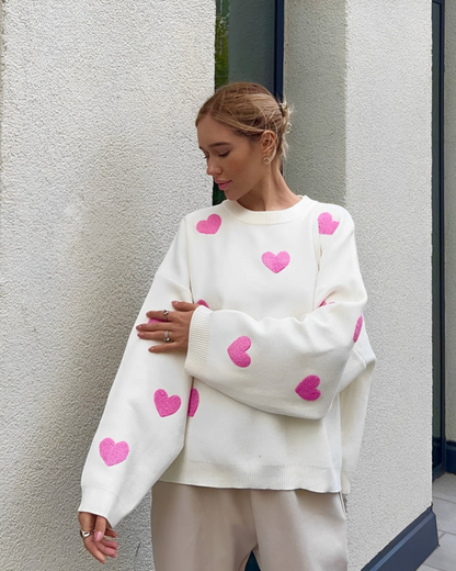 Lily | Hartjes Oversized trui