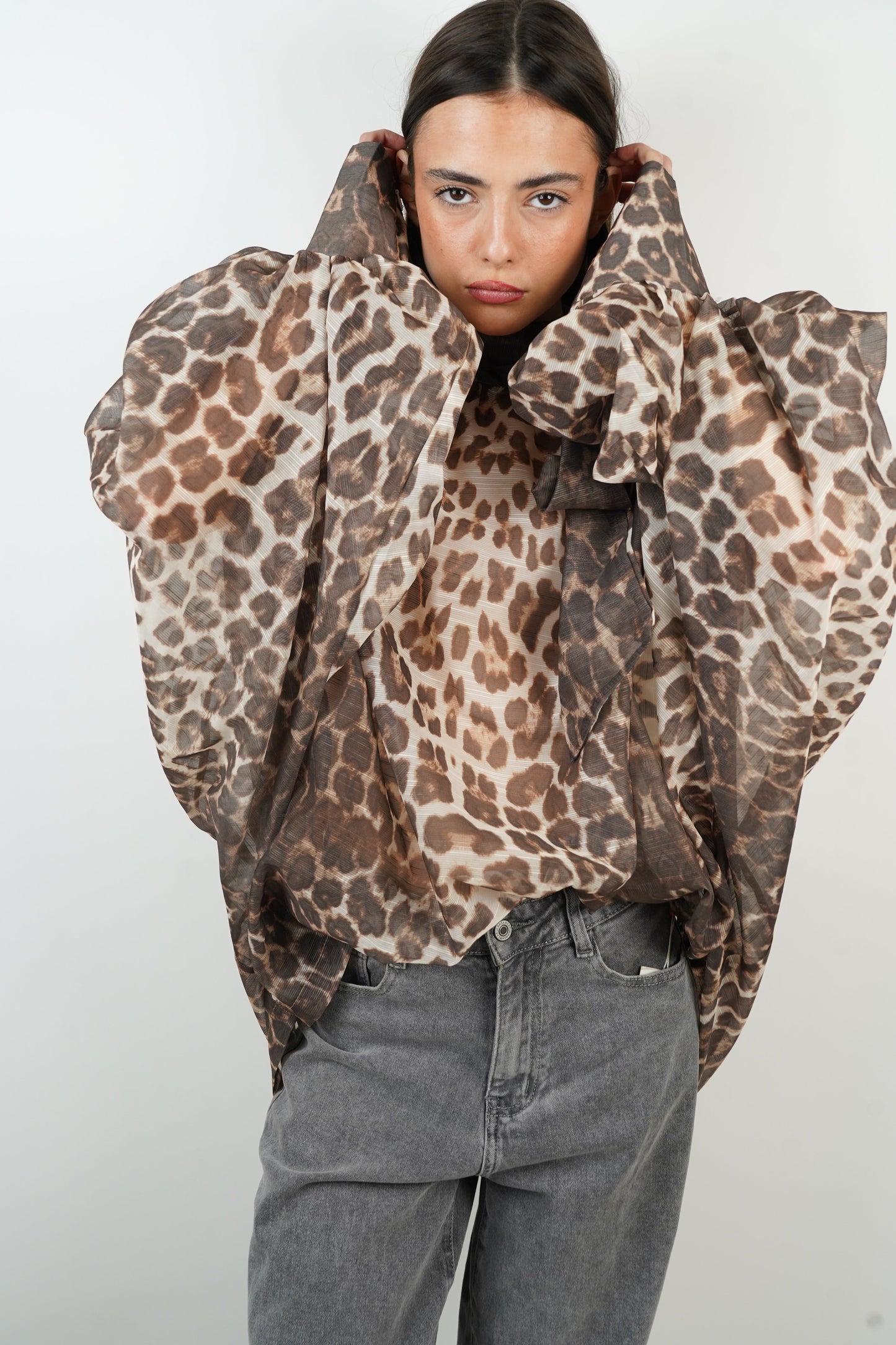 Louise | Blouse met Luipaard print